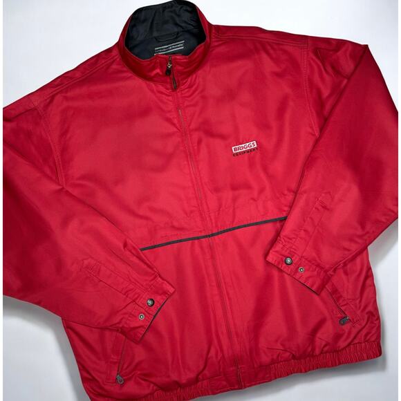 Briggs Equipment Jacket Cutter Buck Red Mens Size XL Full Zip Weathertec - Picture 1 of 15